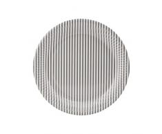House Doctor 208970700 Stribe 01 Lot de 12 assiettes en carton Gris clair Ã 23 cm