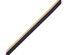 LED RGBW Ruban plat 5 broches, argenté, 20 m