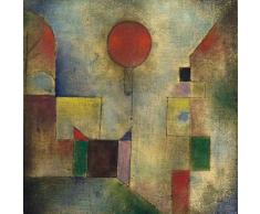 Legendarte PL-078 Tableau Le Globe Rouge Impression numérique sur Toile. Paul Klee Peinture Multicolore 60 x 60 cm