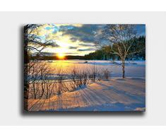 Bonamaison Peinture sur toile, multicolore, 50 x 70 cm - ConÃ§u et fabriquÃ© en Turquie