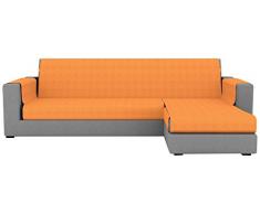 Eiffel Textile Paris Chaise Longue Couvre-canapé Bras Droit 280 x 195 x 2 cm Orange