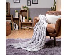 Sancarlos Warm Plaid, Gris Clair, 130Â x 160Â cm