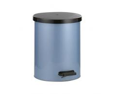 axentia Poubelle à pédale pour cuisine - Collecteur de déchets 12 L - Poubelle à pédale en métal - Poubelle de salle de bain 28 x 26 x 32 cm