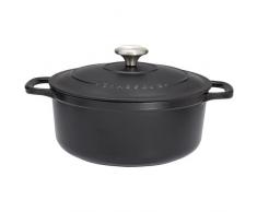 Chasseur 4726 ronde-26 cm Cocotte ronde, 5 liters, Mat (intÃ©rieur Noir)
