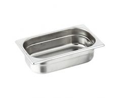 Decora Table en Acier Inoxydable PoÃªle 1/4, 26Â x 16Â x 6.5Â cm, Argent