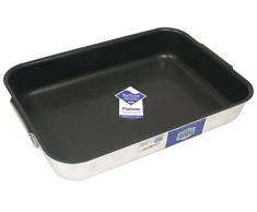 PARDINI Omnia Plat Ã rÃ´ti antiadhÃ©sif Aluminium, Argent/Noir, 45Â x 30Â cm