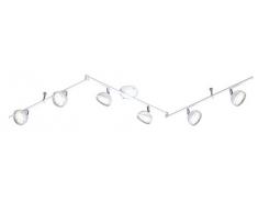 Trio Serie 8728 Lustre Objectif 6 lumières blanc