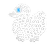 Outlook Design Paperina Tapis de Douche en vinylacétate-éthylène (EVA), Jaune, 52 x 49 cm