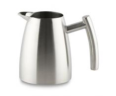 Café Ole Simple paroi en Acier Inoxydable Pot à Lait, Acier Inoxydable, Satin Finish, 10.5 x 10.5 x 10 cm