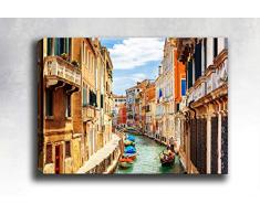 Bonamaison Peinture sur toile, multicolore, 50 x 70 cm - ConÃ§u et fabriquÃ© en Turquie