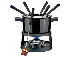Spring Fondue Grindelwald Ensemble pour 6 Personnes Noir