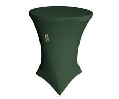 La Housse de Round High Spandex en Lin pour Cocktail Highboy Table, Green Hunter, 71.2 x 91.44 x 0.4 cm