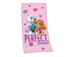 Herding Paw Patrol Serviette de Bain, Cotton, Rose, 75 x 150 cm