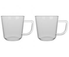 La Cafetiere Healthy Living Brygga Tasses à café/thé, Tasses, Isolation Thermique en Verre, 11.2 x 8 x 8 cm