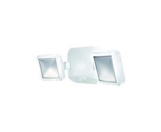 LEDVANCE GADGET Double TÃªte LED + DÃ©tecteur de Mouvement (Piles incluses) | Projecteur ExtÃ©rieur Ã Pile | Blanc | 10 Watts - 480 Lumens | Blanc Froid 4000K | Etanche IP54