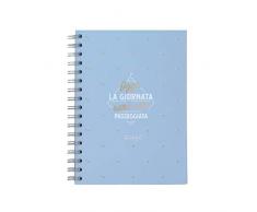 Mr Wonderful Cahier A5 La JournÃ©e Sera Une Promenade, Multicolore, Unique