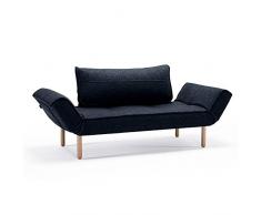 INNOVATION LIVING Canape design ZEAL STEM Nist Blue convertible lit 200*70 cm