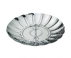 kela 19099 Cuit Vapeur Rosi 14-24cm en Acier Inoxydable, Argent, 14 x 14 x 2 cm