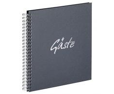 Pagna 30910â10 album photo avec inscription en allemandgÃ¤ste avec surimpression argent - 310 x 320 mm 40 pages (gris)