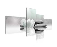 Tableau decoration murale Tulipes de fleurs 200 x 100 cm - XXL Impression sur Toile Salon Appartment 4 Parties - prÃªt Ã accrocher - 506041b