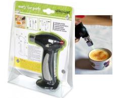 silikomart 70.056.99.0001 Acc 030 Chalumeau de Cuisine Rechargeable Plastique Noir/Argent 6,5 x 14 x 22 cm