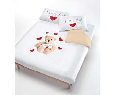 Italian Bed Linen Panna (lit 135 140/200 x 200 cm-) 52 x 82 cm