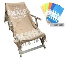 IRGE Amalfi Serviette de Plage 100% Coton 95 x 200 cm