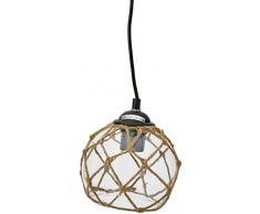 interfan 57211Â Lampe suspension, verre, E27, couleur marron