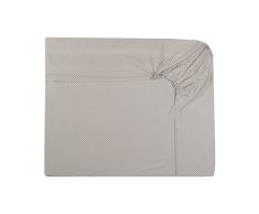 Essix - Drap Housse Zahara Satin de coton Lin 140 x 190 cm