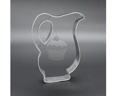 BLEX Halusky Carafe en Forme en Acier Inoxydable Cookie Cutter, Fer Blanc, Argent, 18Â x 5Â x 9Â cm