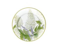 Caspari 13700SP Fleurs De Mariage Paquet de 8 Assiettes Dessert, Non-BÃ¢ton, Multicolore, 21 x 21 x 0,02 cm