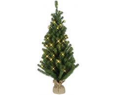 Star 600-41 Sapin de Noël dans Sac de Jute 50 LEDs Blanc Chaud 90 x 50 cm
