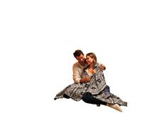 biederlack Lana Color-Nordic Star Couverture Douillette en Laine Gris 150 x 200 cm