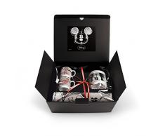 Disney Walt WMSET/27 Lot de 4 Tasses à café, modèle Roma et sucrier et napperon, Porcelaine, Multicolore