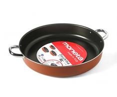 ALLUFLON Zecchino Sauteuse Antiadhérent, Diamètre 36 cm, 2 Manches, Aluminium, Orange