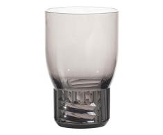 Kartell Trama Drink Verre à Eau, Fume, 4 unités