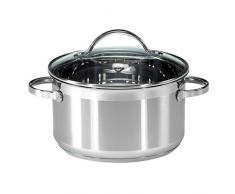 KRÃGER 2027401 Cocotte Ohio 16 cm INOX, Acier Inoxydable
