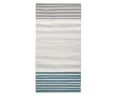 Vallila Interior Luukas Tapis en Coton Ã Rayures Turquoise 150 x 80 cm