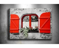 Bonamaison Peinture sur toile, multicolore, 50 x 70 cm