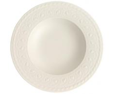 Villeroy & Boch Cellini Assiette creuse, 24 cm, Porcelaine Premium, Blanc