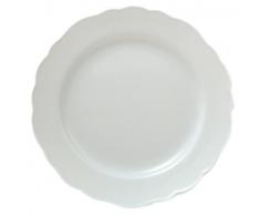 Hutschenreuther Maria Theresia Assiette Plate avec Aile, Porcelaine, Blanc, Passe au Lave-Vaisselle,