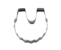 DeColorDulce Bavoir Moule Biscuit, Acier Inoxydable, Argent, 13Â x 10Â x 3Â cm