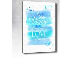 Bonamaison Peinture sur toile, multicolore, 50 x 70 cm - ConÃ§u et fabriquÃ© en Turquie