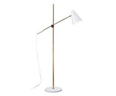 Viokef Lighting 4175600 Lampadaire Eikon, MÃ©tal, E14, Blanc/Or, 18 x 80 x 180