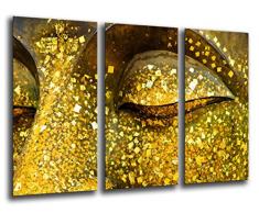 Tableau Moderne Photographique, Impression sur bois, Bouddha, Bouddha, Relaxation, Zen, Méditation, Relaxation, 97 x 62 cm, ref. 26008