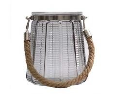 Dcasa Bougeoir en Verre pour décoration de Maison, Unisexe, Adulte, Multicolore, Unique