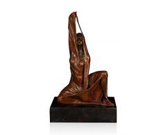 Arte Dal Mondo XN2315.01 Sculpture Moderne avec Socle, Bronze, 27 x 16 x 10 cm