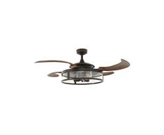 Fanaway 212925 Ventilateur de plafond, Acier, E27, 60 W, Bronze, diametre 122 cm