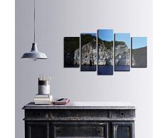 Bonamaison DÃ©coration Murale Ensemble de 5 Impression sur Toile, Dimensions: 100 x 60 Cm - ConÃ§u et fabriquÃ© en Turquie