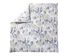 Blanc des Vosges 7FC15-0116 Drap Plat Coton Imprimé/Fils Galet 260 cm